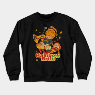 Retro style rainbow brite Crewneck Sweatshirt